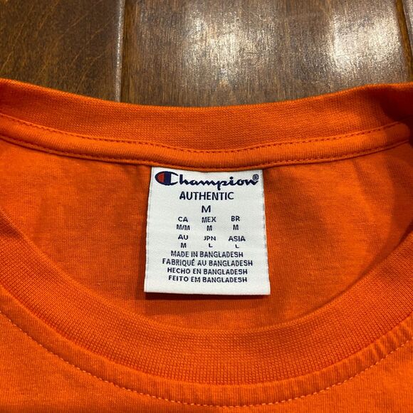 Champion Regular Fit NCAA Clemson Tigers Orange Purple T-Shirt Men's Size Medium - Picture 6 of 8